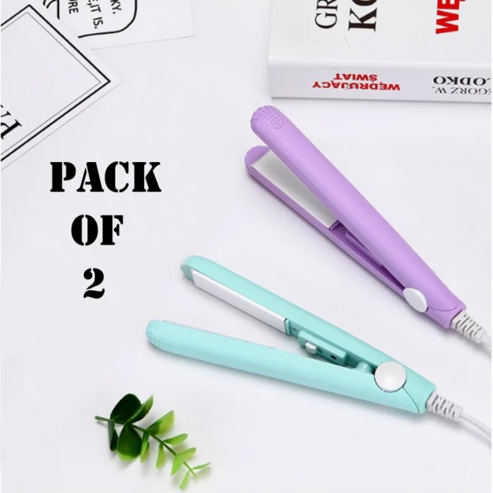 Mini Portable Hair Straighteners With Plastic Cases