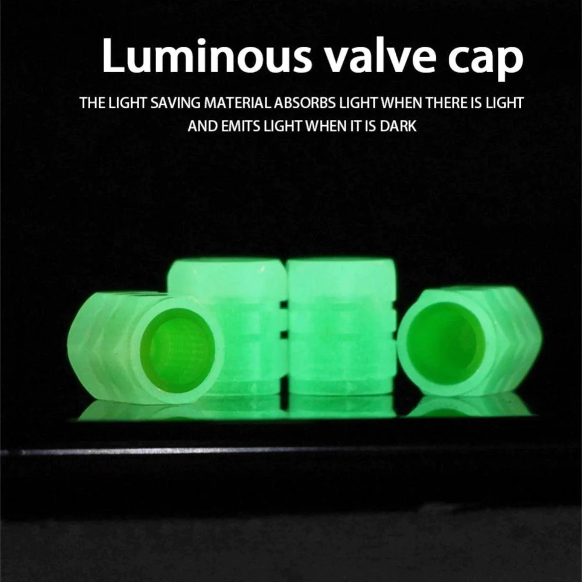 Pack Of 2 Luminous Valve Caps
