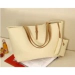 Faux Leather Bag with Zipper Closure